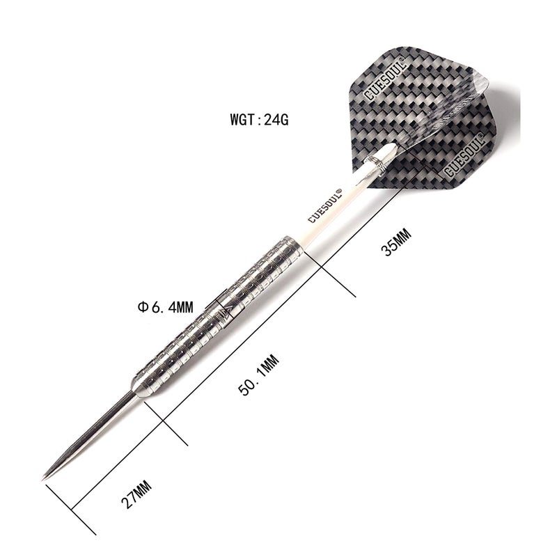 CUESOUL Swift Series 24g Super Slim Tungsten Steel Tip Darts Set - Image 2